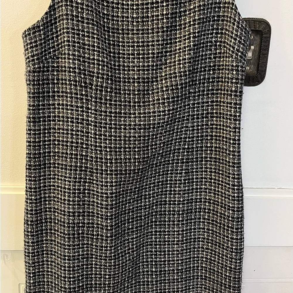 Laundry By Shelli Segal Black and White Tweed Dress